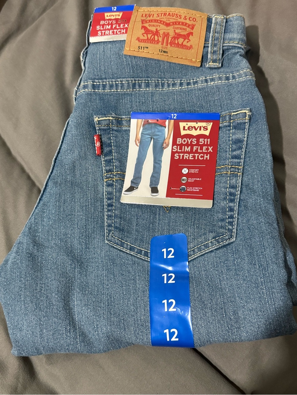 Levi's Boys 511 Slim Flex Stretch Jeans - Light Blue Denim